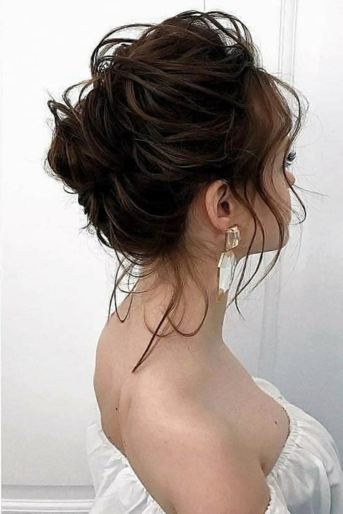 Tousled Elegance Updo