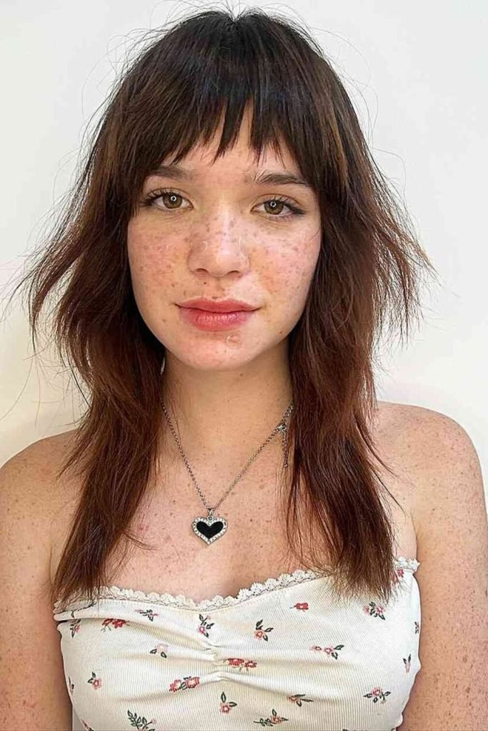 16. Airy Shag with Bangs