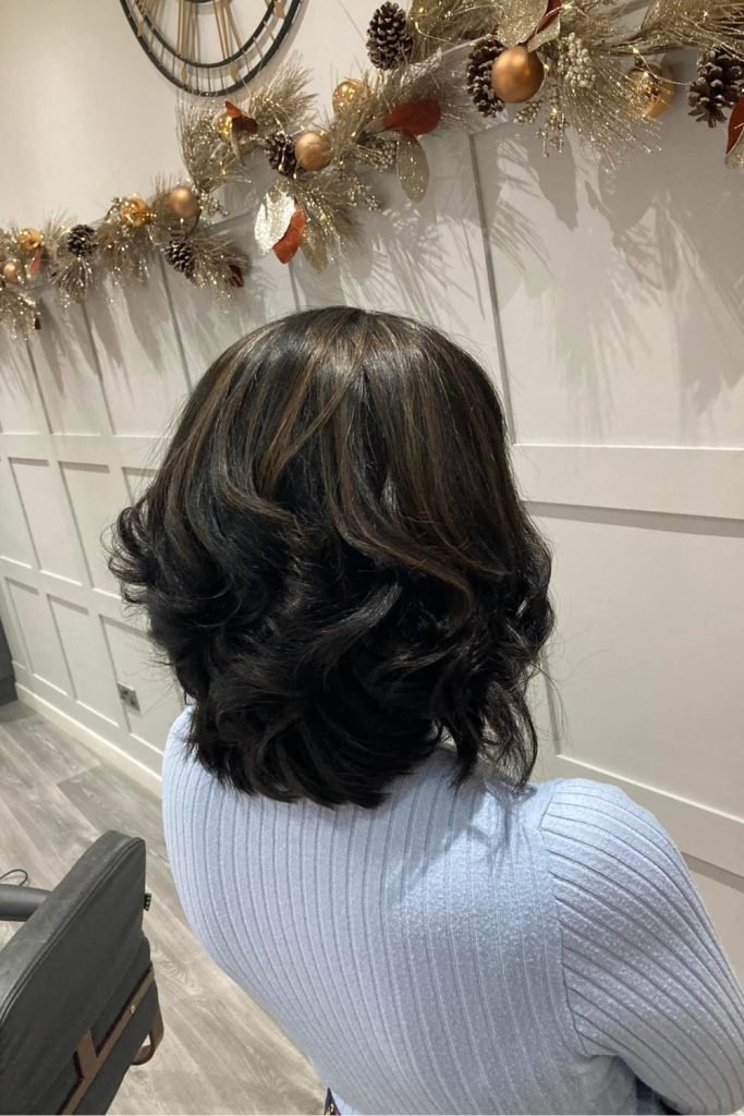 Bouncy Curly Lob Hairstyle