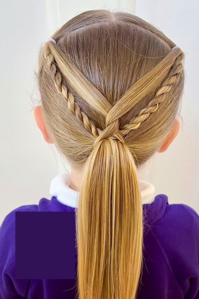 Crisscross Braided Ponytail
