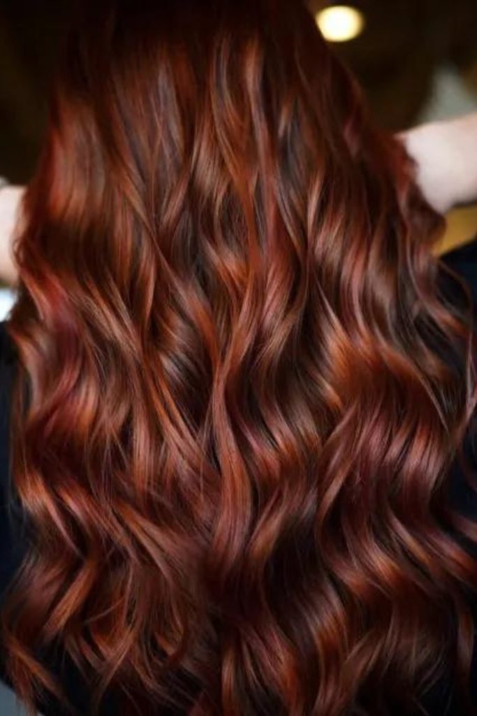 Hot Cocoa to Cinnamon Auburn Gradient Hairstyle
