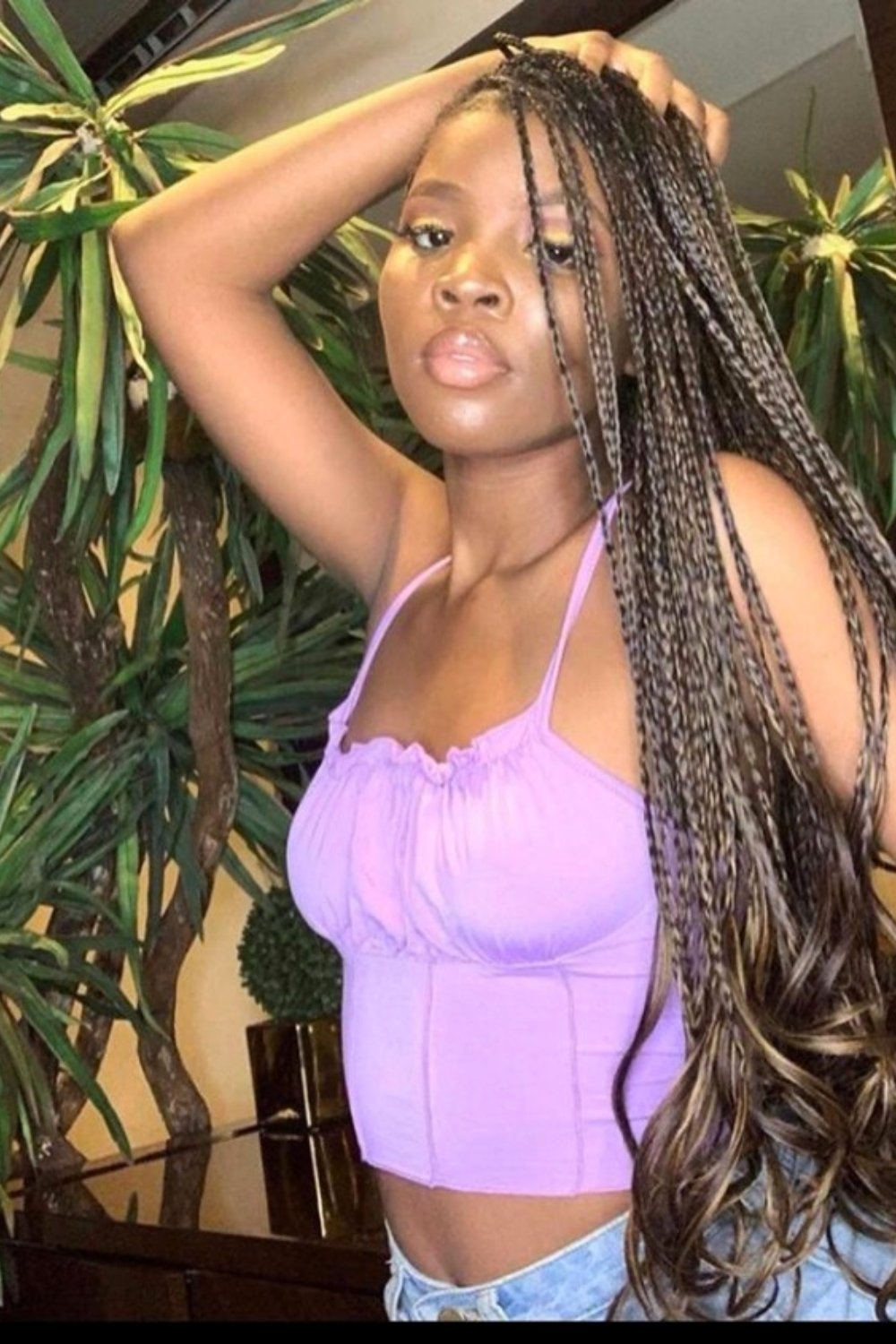 Braided French Curls Hairstyle