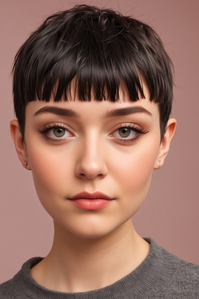 Pixie with Baby Bangs