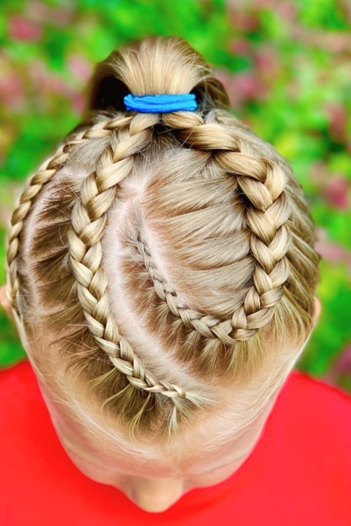 Spiral Braid with Ponytail