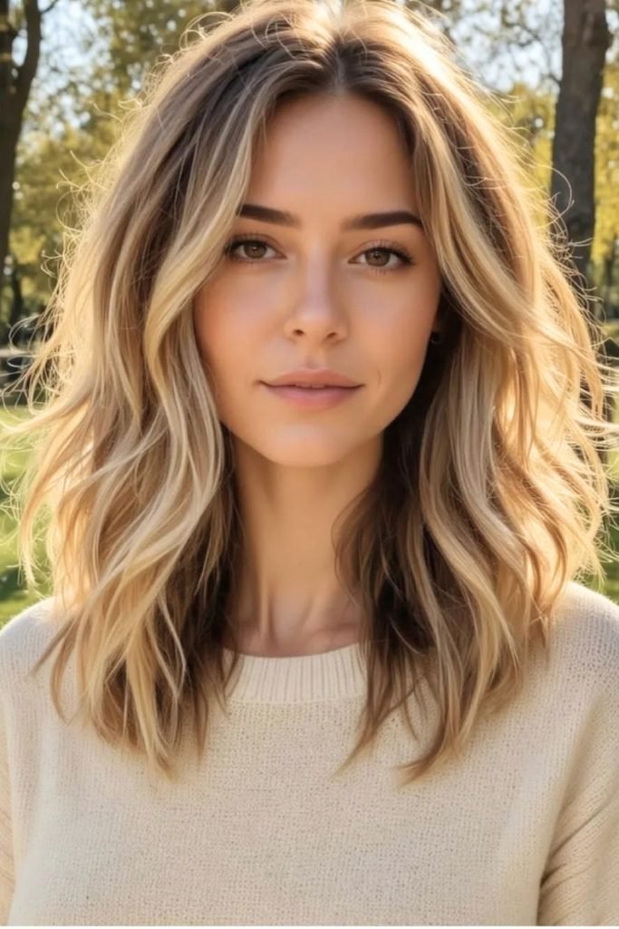 Sun-Kissed Waves with Soft Texture