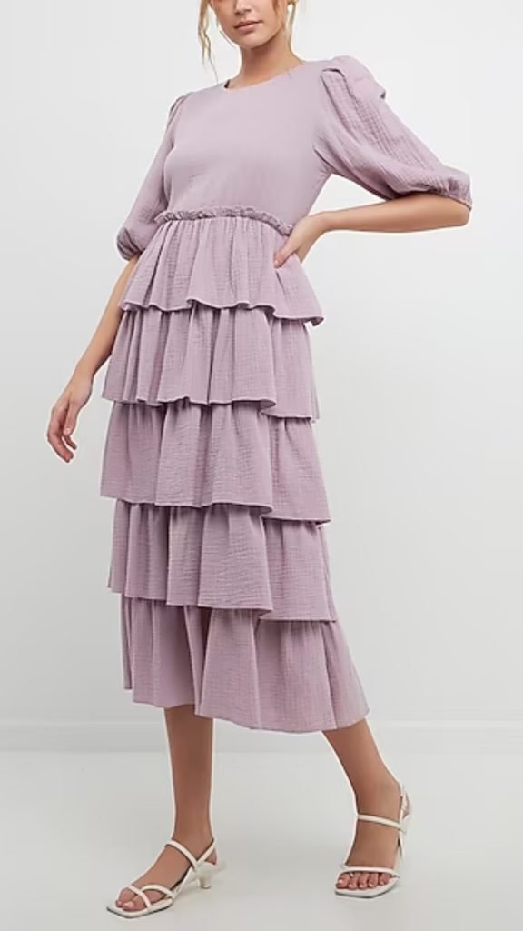 Tiered Ruffle Dress for Graduation