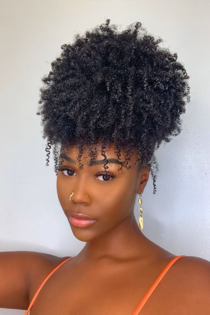 Pineapple Updo Hairstyle