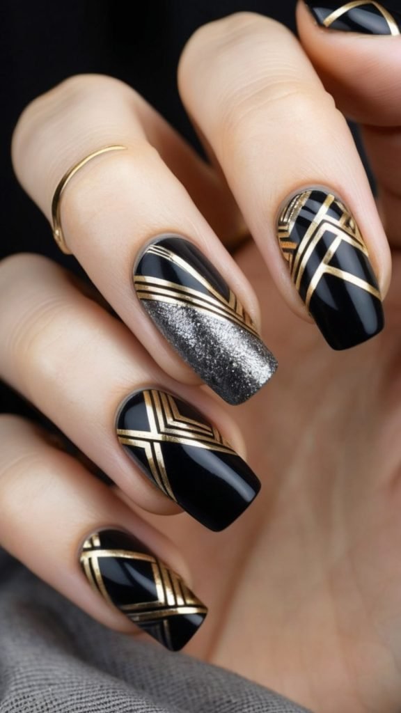 Art Deco Glam Nails