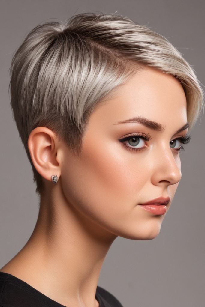 Combed Back Pixie