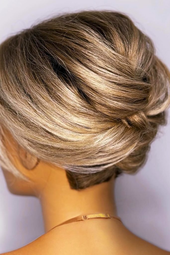 Elegant Folded Chignon Hairstyle