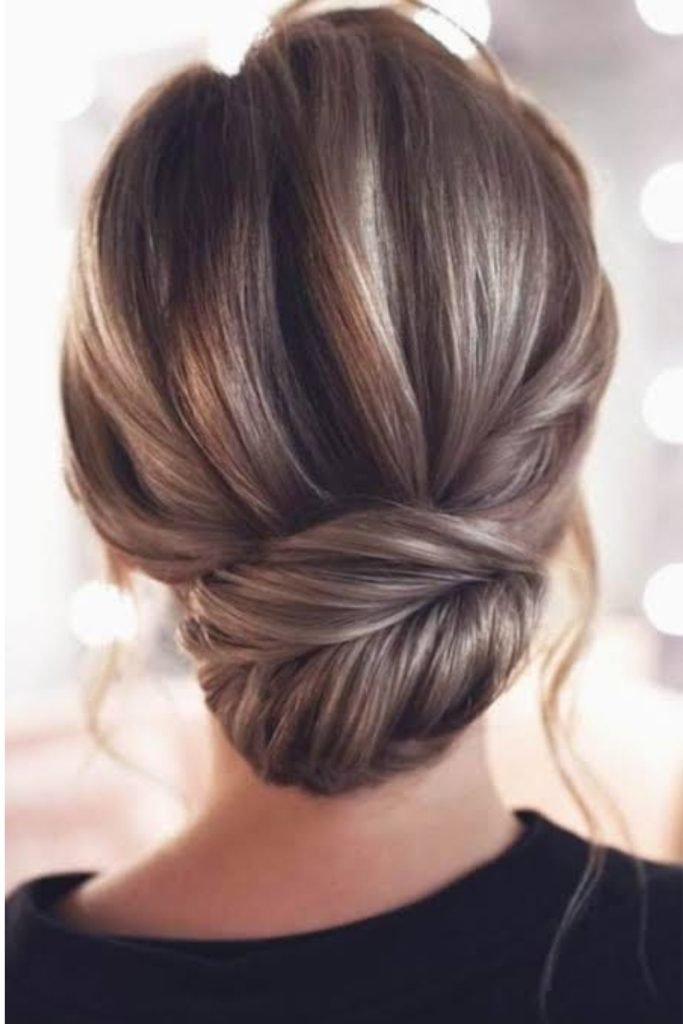 Elegant French Twist Hairstyle for Mature Women