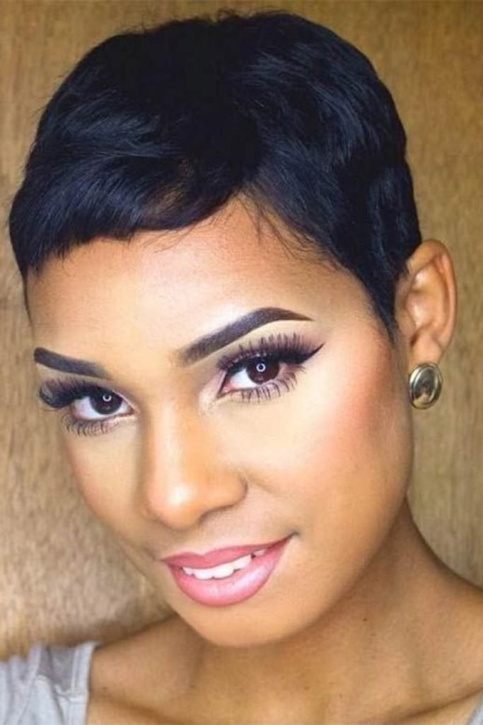 Flaxen Pixie Blonde Hairstyle