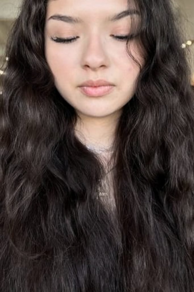 Natural Raven Waves Hairstyle