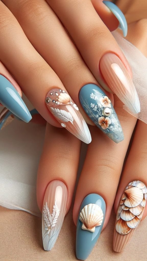 Seashell Nails/Shell Tips