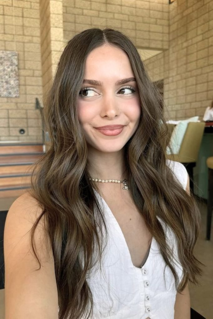 Soft Mocha Swirls Hair Color Style