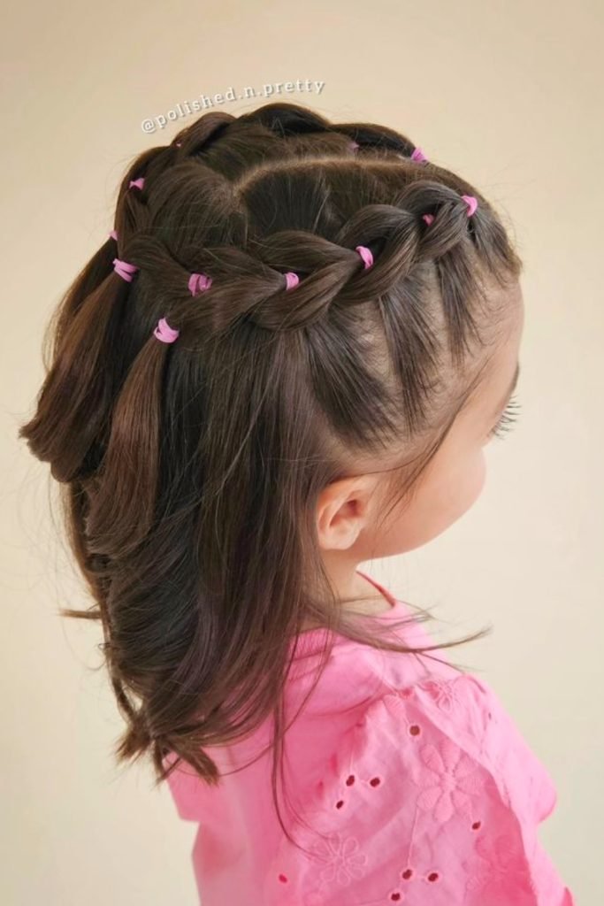 17. Twisted Half-Up Braids Hairstyle