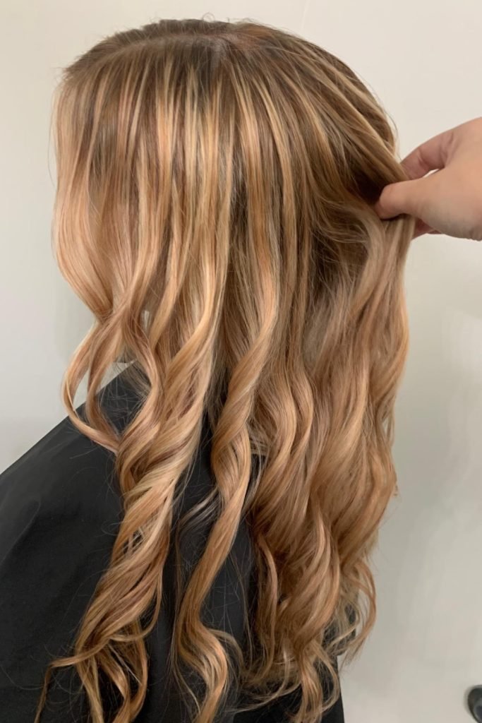Copper-Spiced Honey Blonde Hair Color