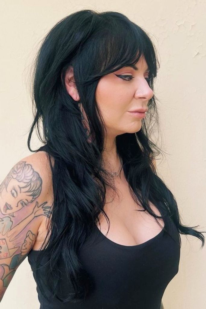 Midnight Waves Shag Hairstyle