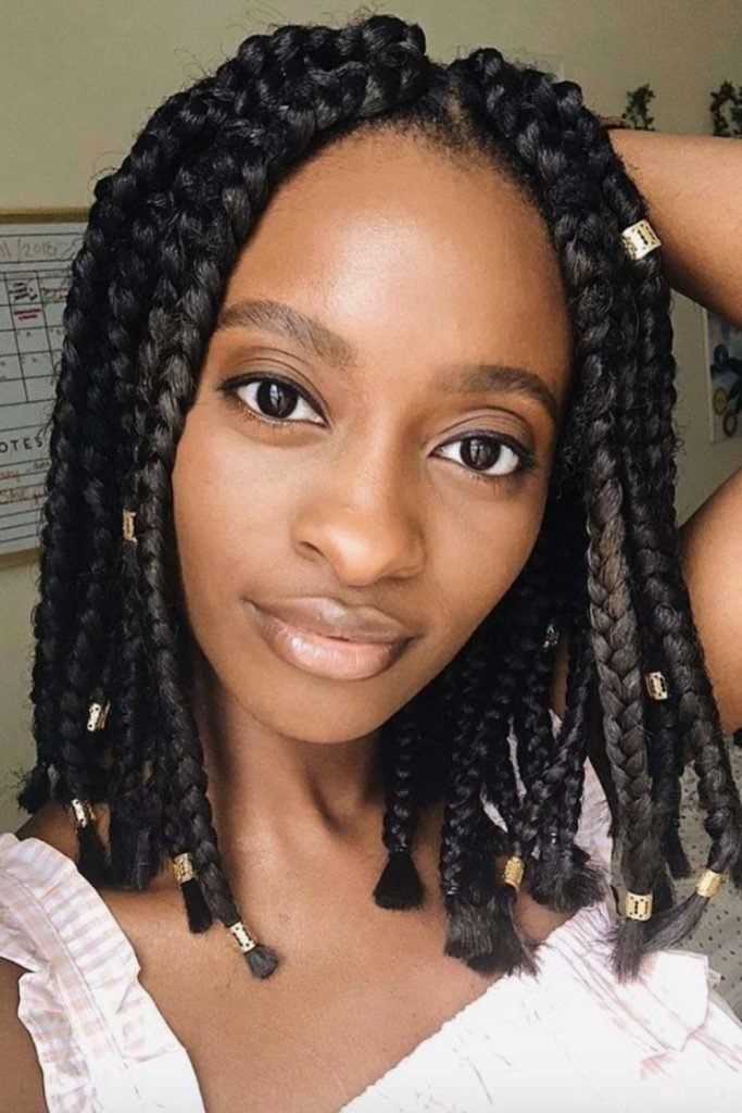 Short Bob with Box Braids