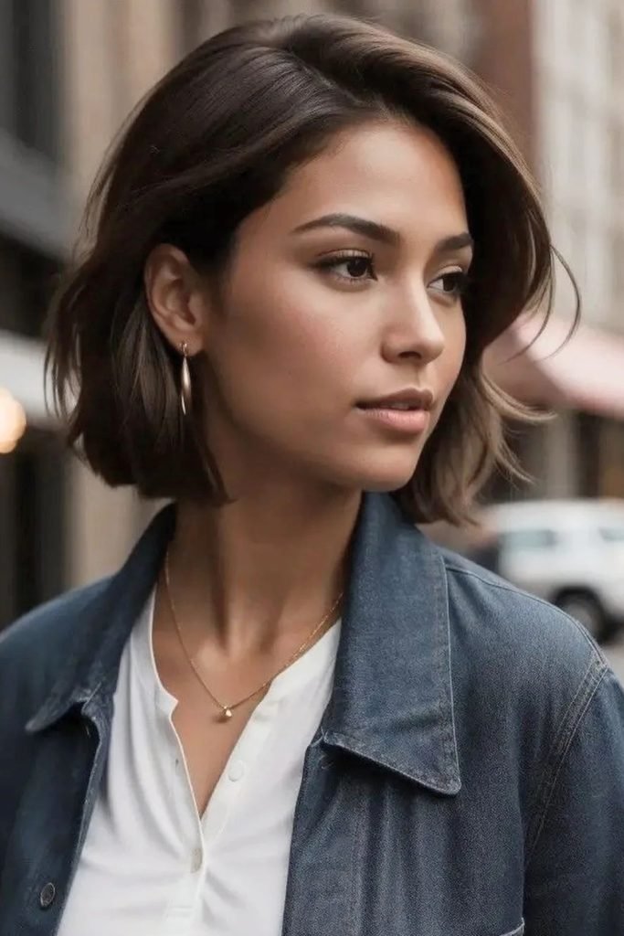 Textured Bob with Natural Volume