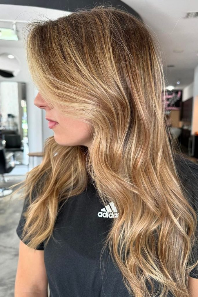 Sandy Caramel Hair Color