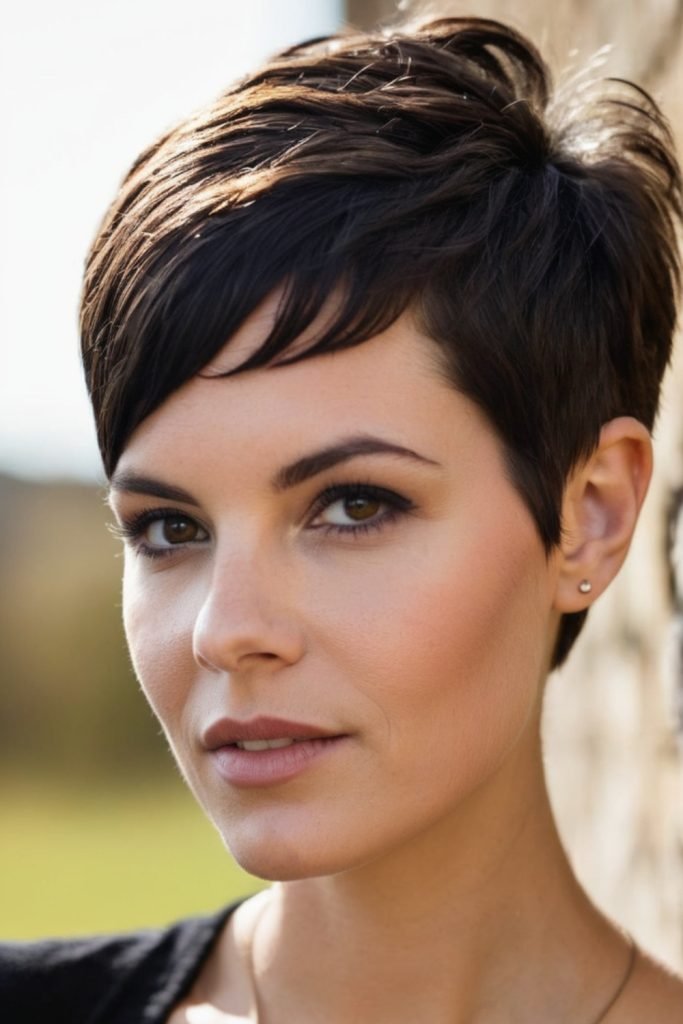 19. Angled Pixie Hairstyle