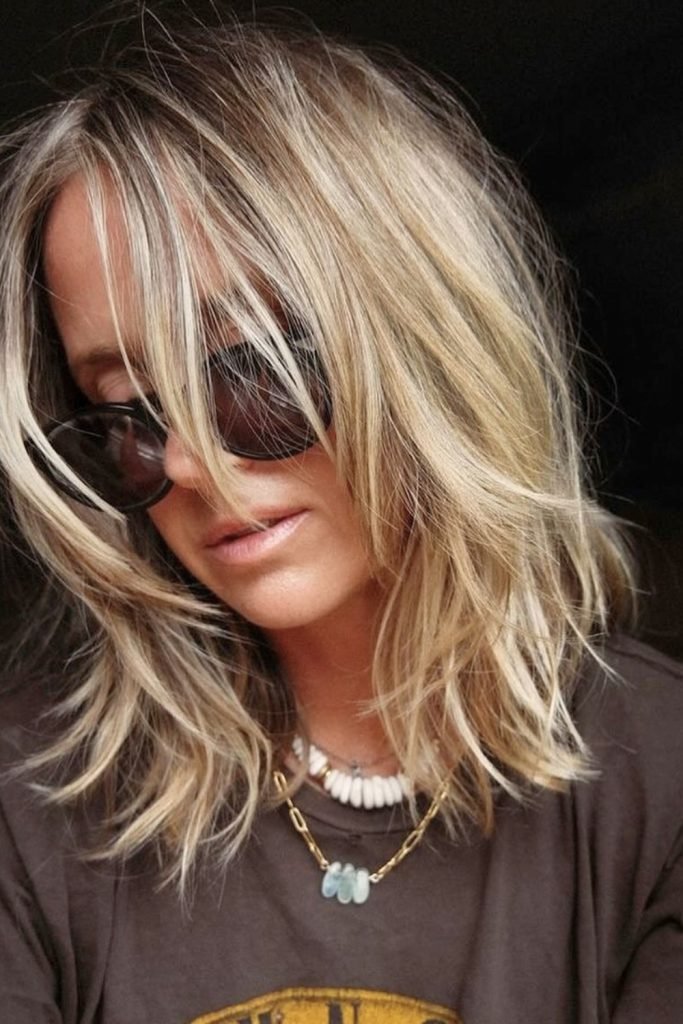 Beachy Blonde Whirl Hairstyle