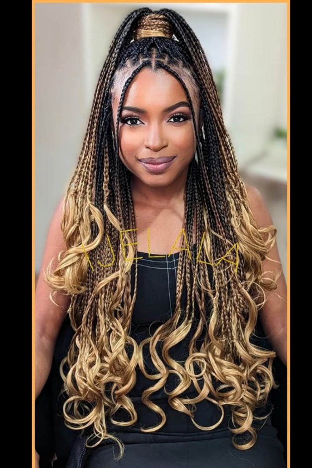 Blonde Ombre High Ponytail
