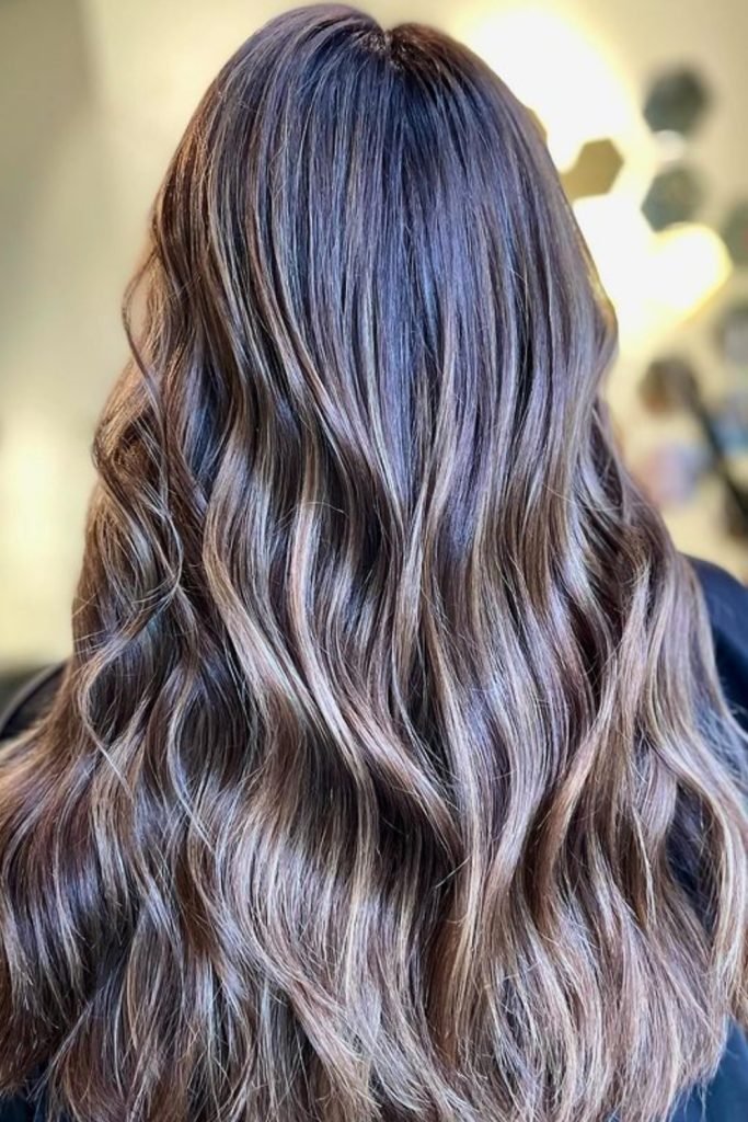 Brown Sugar Waves with Subtle Shine Hairstyle
