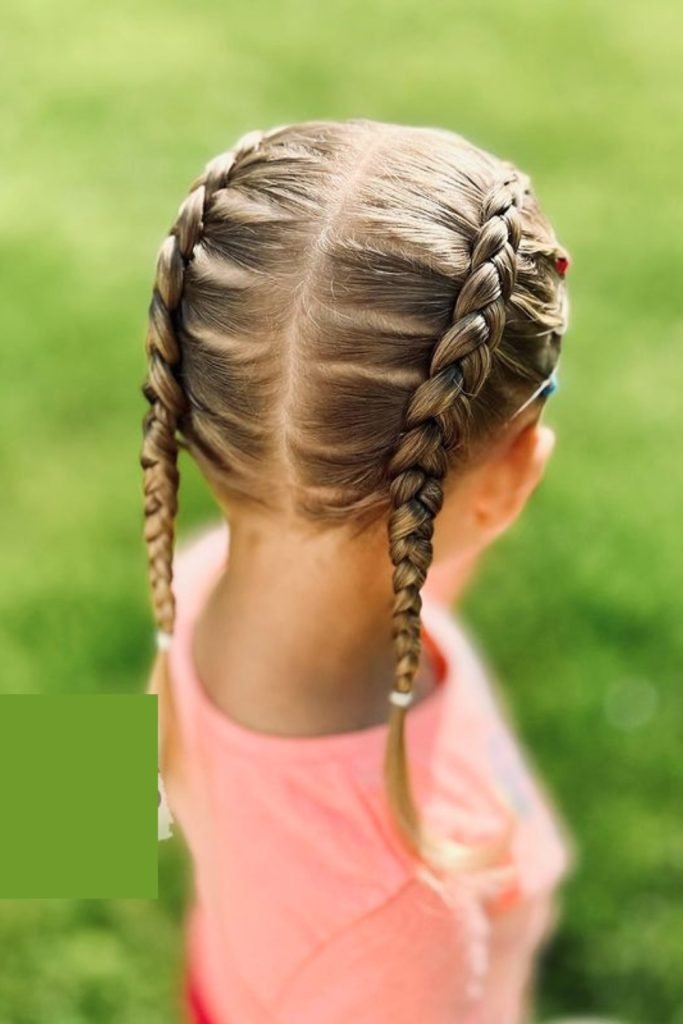 Classic Dutch Braids Hairstyle