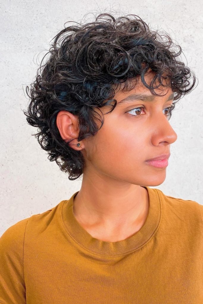 Curly Shag with Tight Ringlets Hairstyle