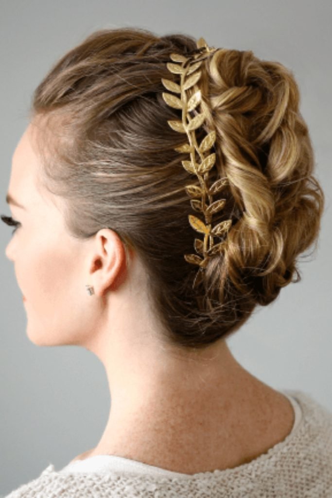 Faux Hawk French Twist Hairstyle