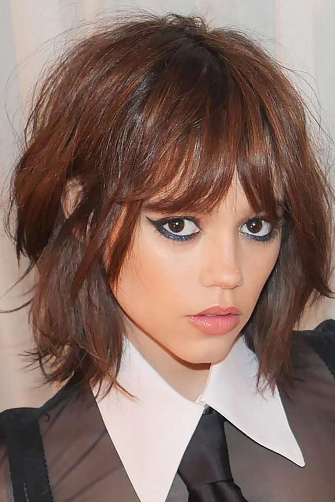 Layered Shaggy Lob Hairstyle