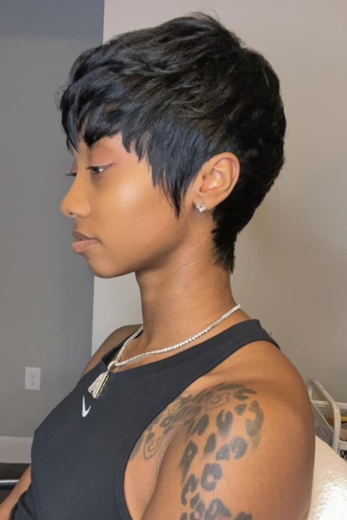 Razor Cut Pixie Hairstyle