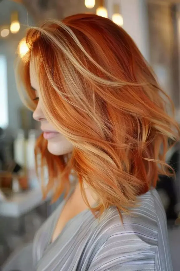 Frosted Pumpkin Spice Hair Color