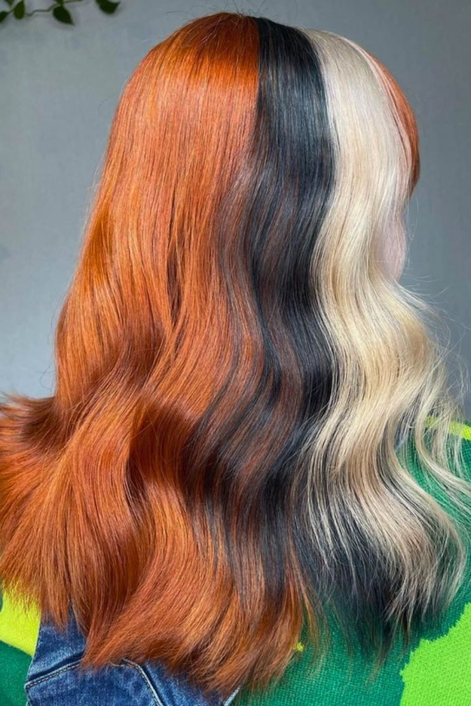 2. Bold Tricolor Calico Waves