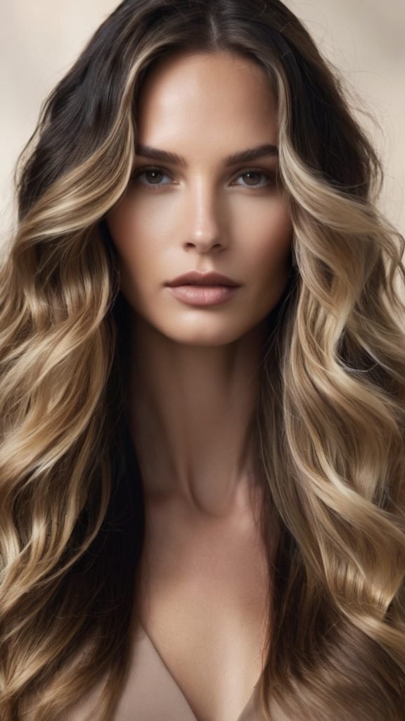 Long Waves with Face-Framing Highlights