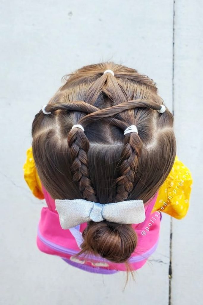 Playful Pinwheel Braids for Kids
