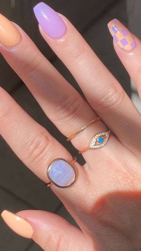 Simple Pastel Nails