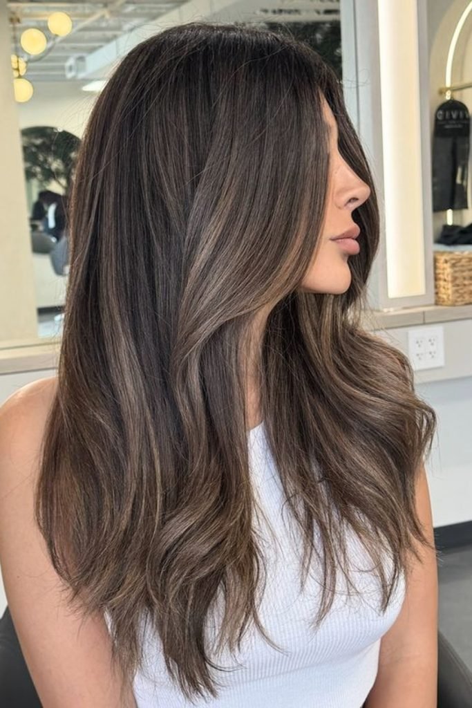 Smoky Ash Layering Hair Trend