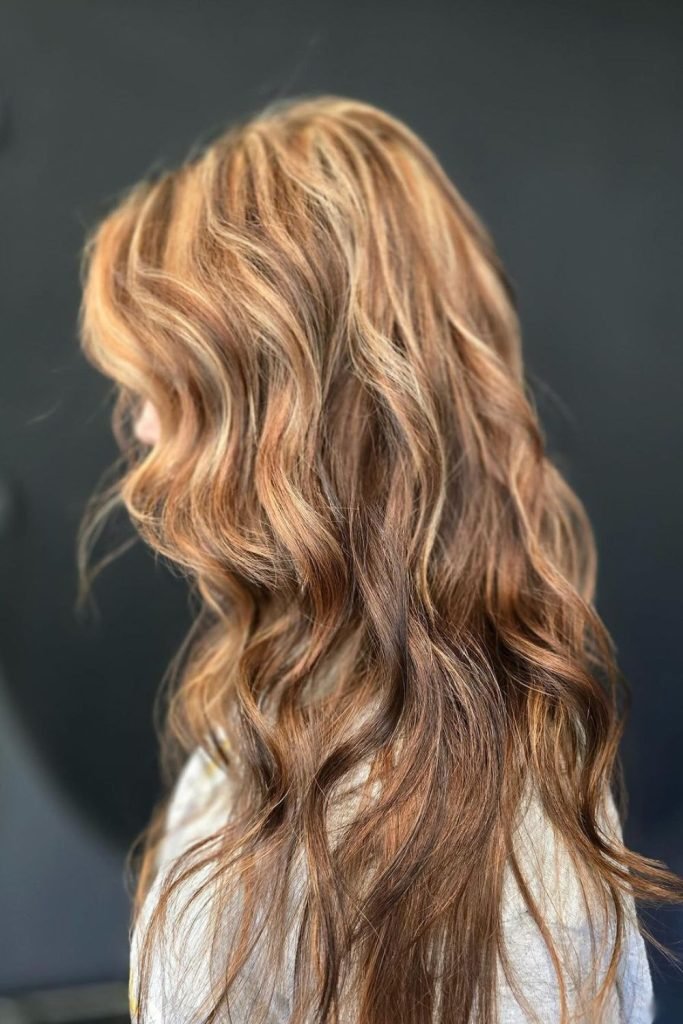 Rustic Maple Waves Hair Color