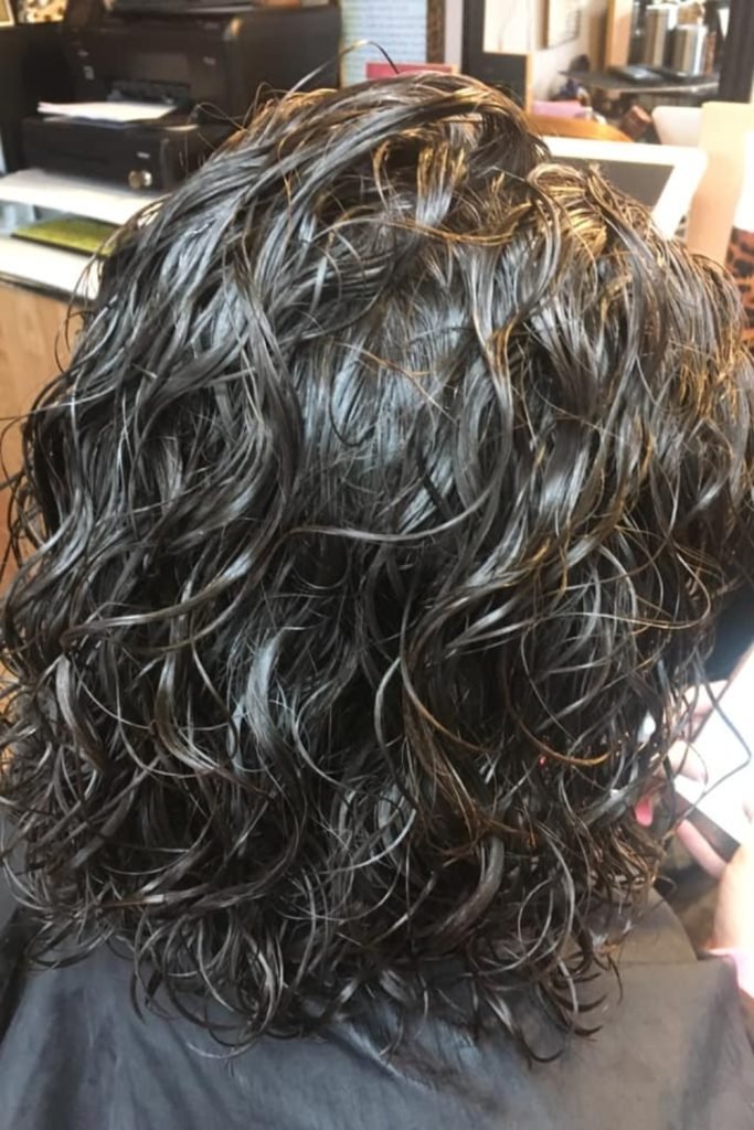 Body Wave Perm for Shoulder-Length Hair