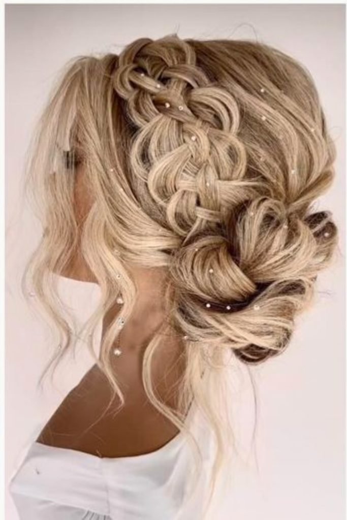 Braided Floral Updo
