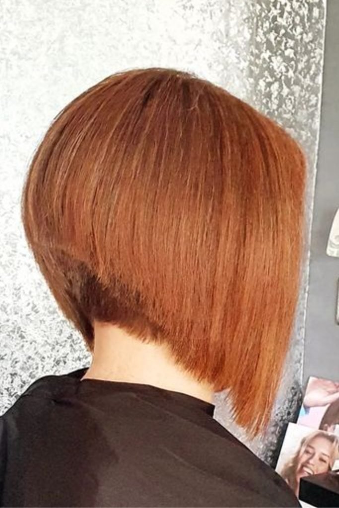 Graduated Asymmetrical Bob Hairstyle