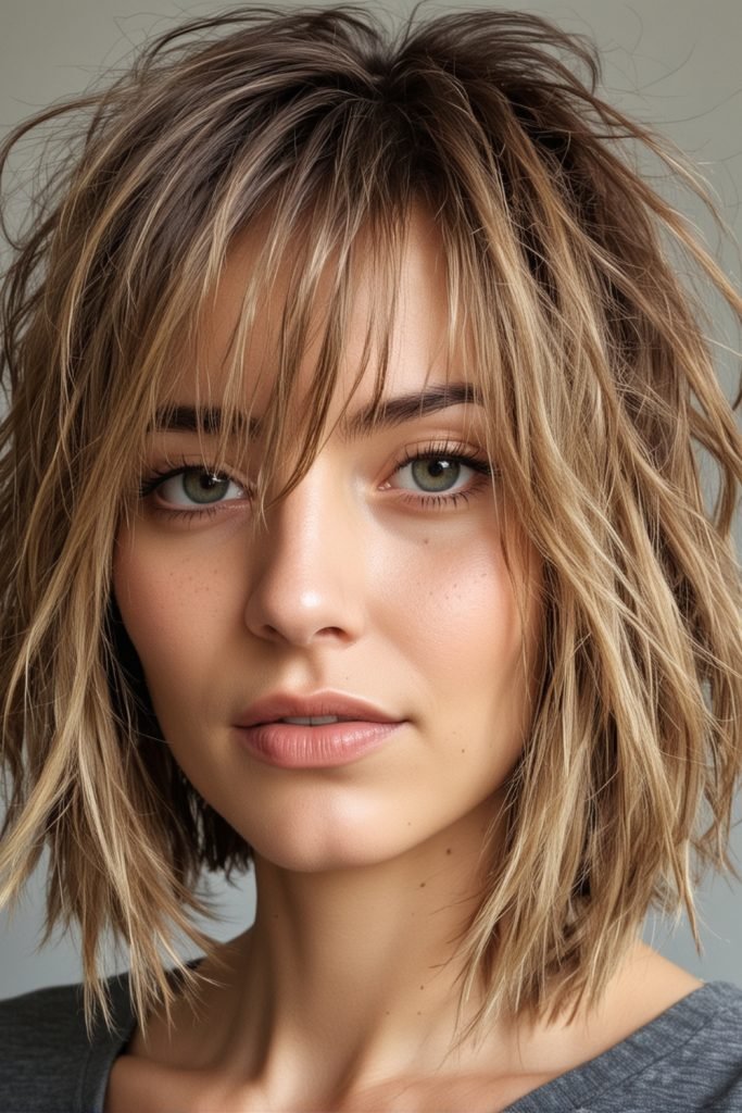 Messy Long Bob Hairstyle