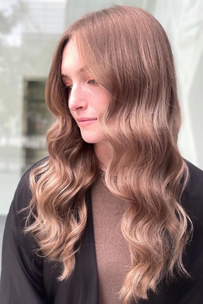 Dusty Rose Blonde Hair Color