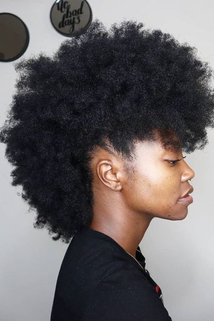 Afro Mohawk with Designs