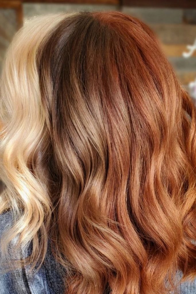 Golden Auburn Fade Hairstyle