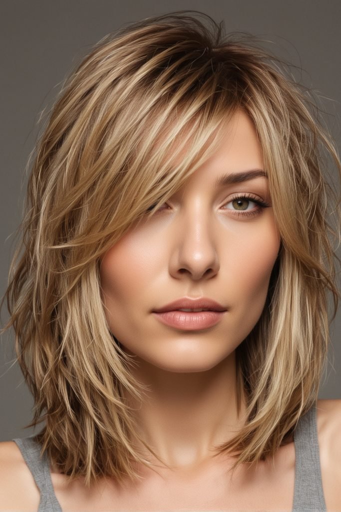 Layered Long Bob for Volume