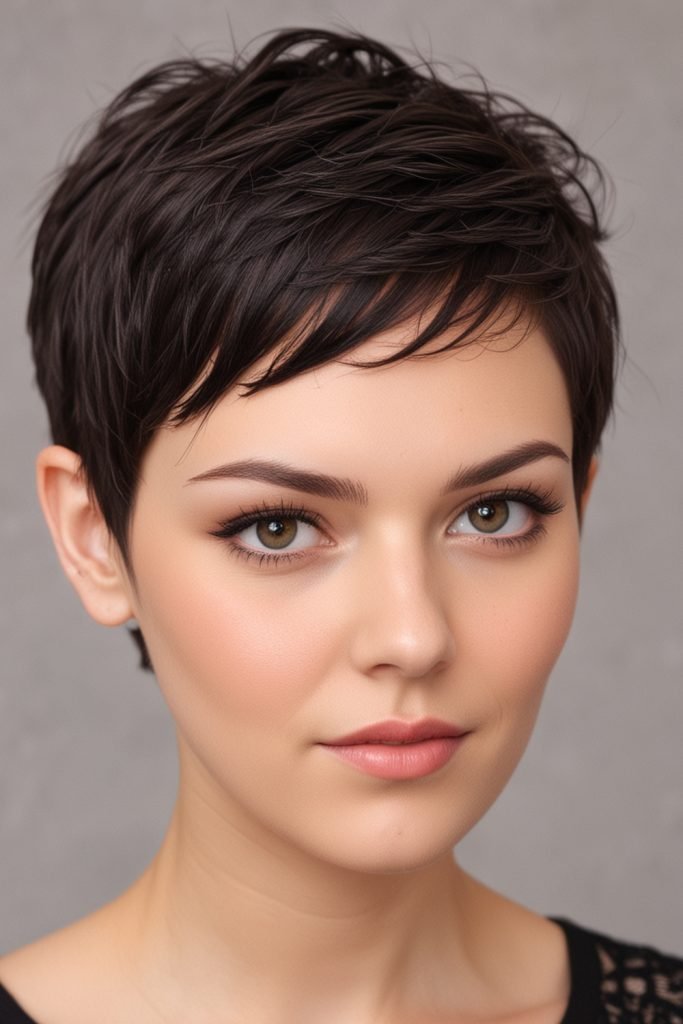 Pixie with Side Part
